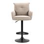 2x Drehbarer Barstuhl DIDRIP Höhenverstellbar Cappuccino 1