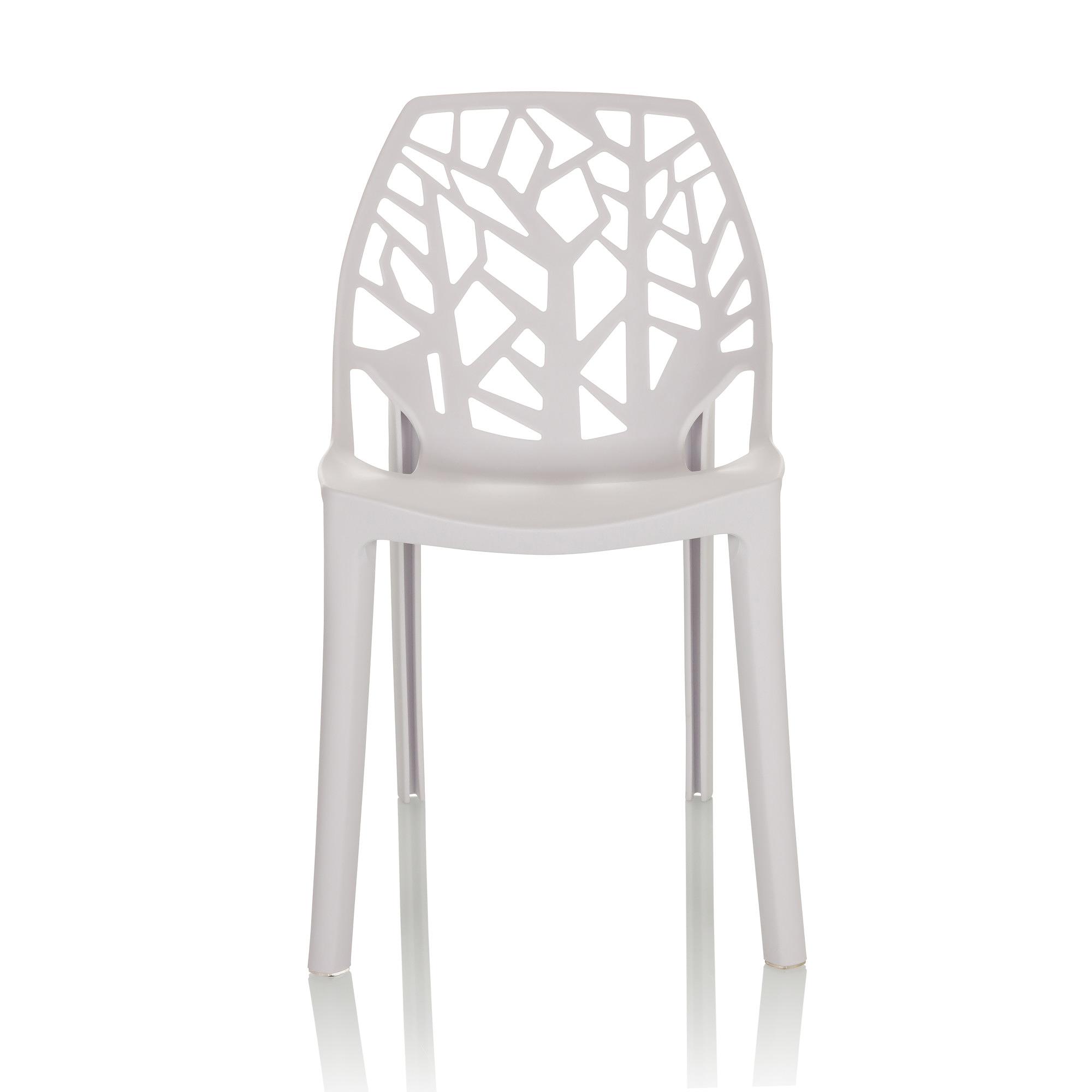 ARTIFO TRI Garden Chair Indoor and Outdoor stackable White 0
