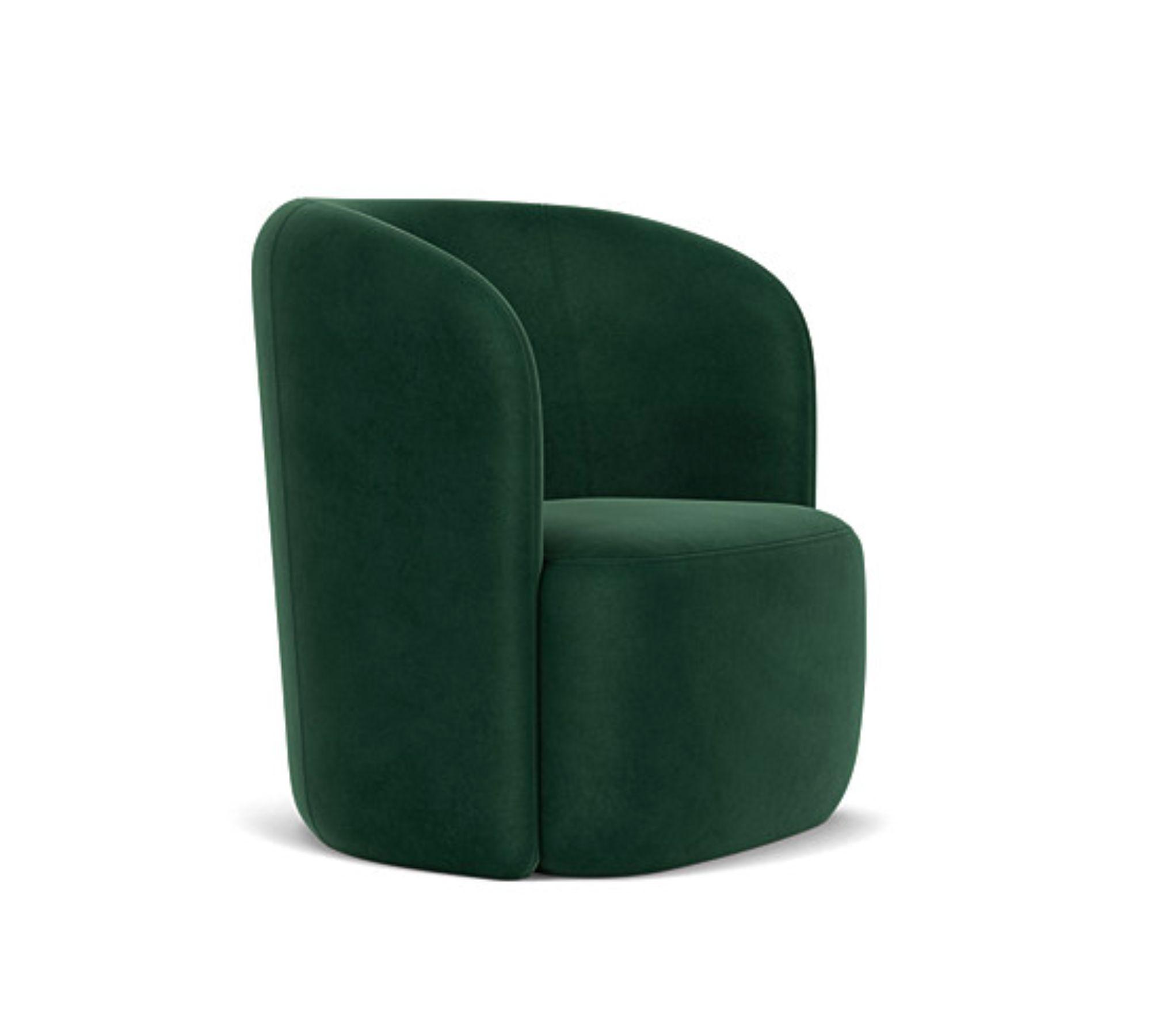 Blair Dreh-Sessel Velour Lux Dark Green 3
