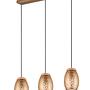 Bidar Pendelleuchte 3-flammig Eisen Kiefer Braun  4