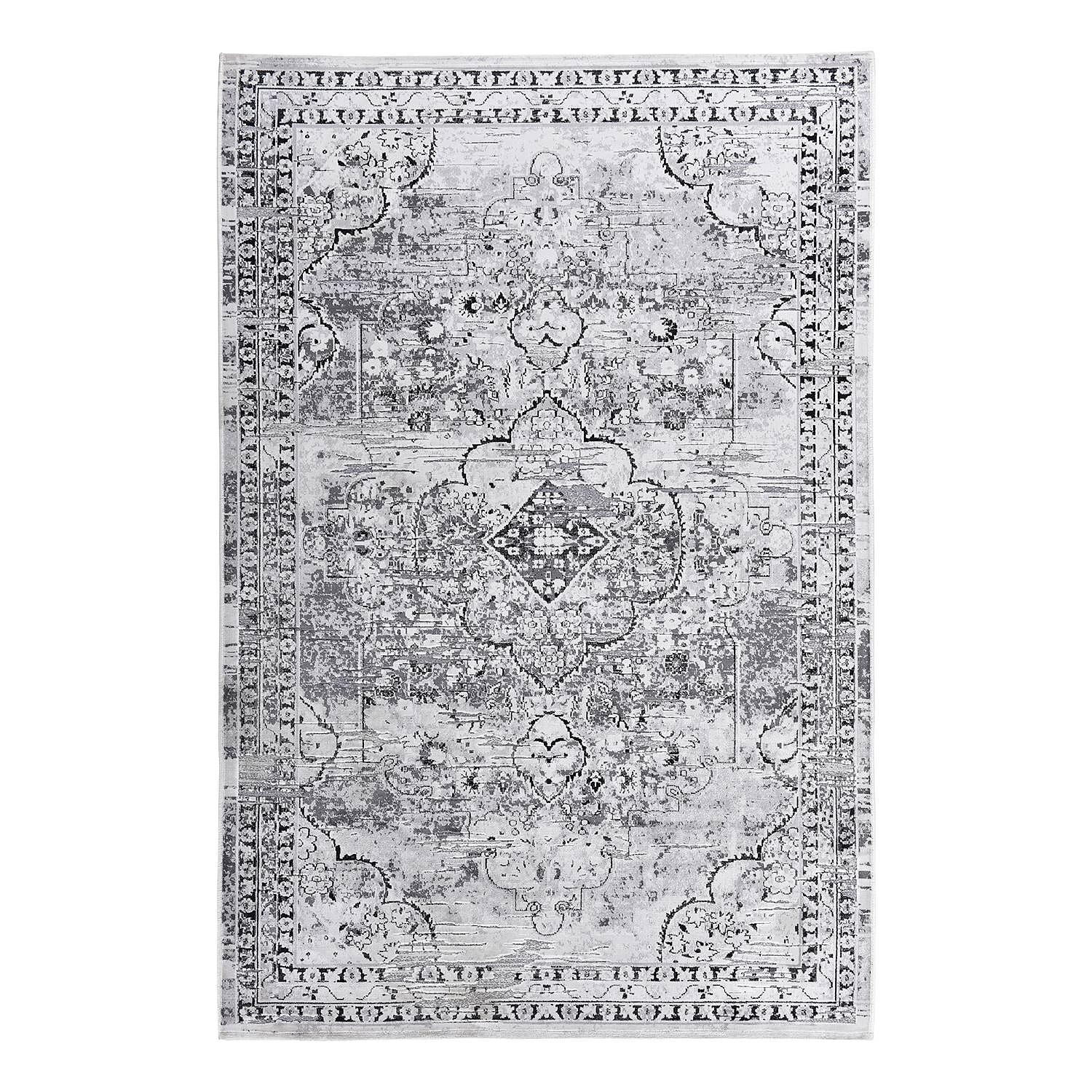 Kurzflorteppich Orelia 105 Silber 75 x 150 cm 0