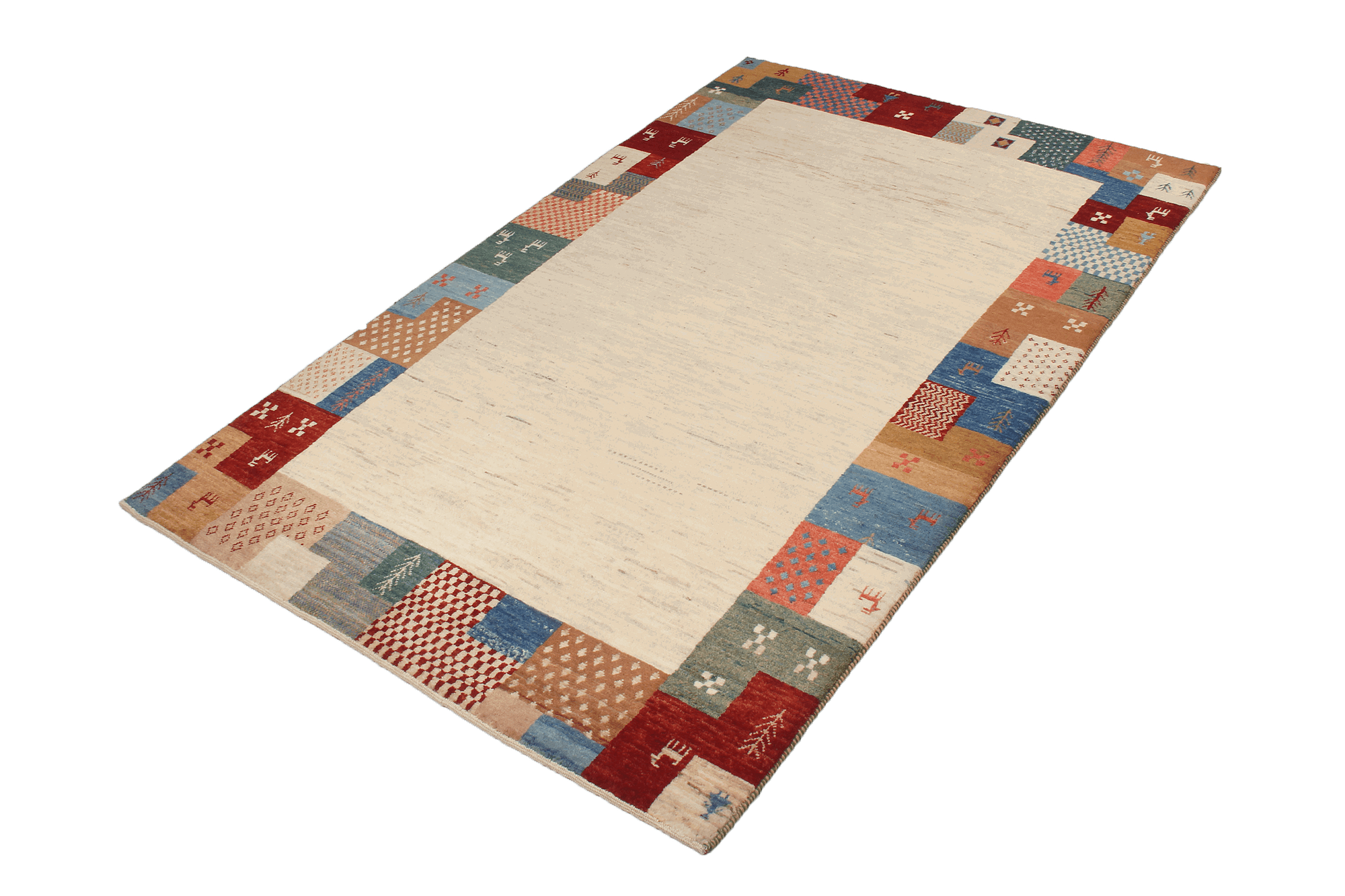 Tappeto Gabbeh Rizbaf Lana Beige 3