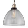 Cuzy Pendelleuchte Rauchglas Metall 1-flammig 0