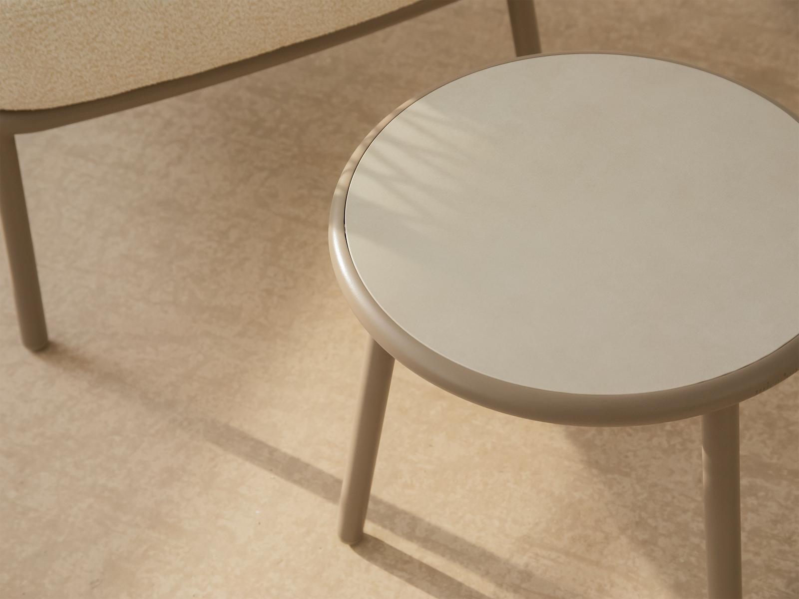 Roig Outdoor Beistelltisch Stein Beige 4