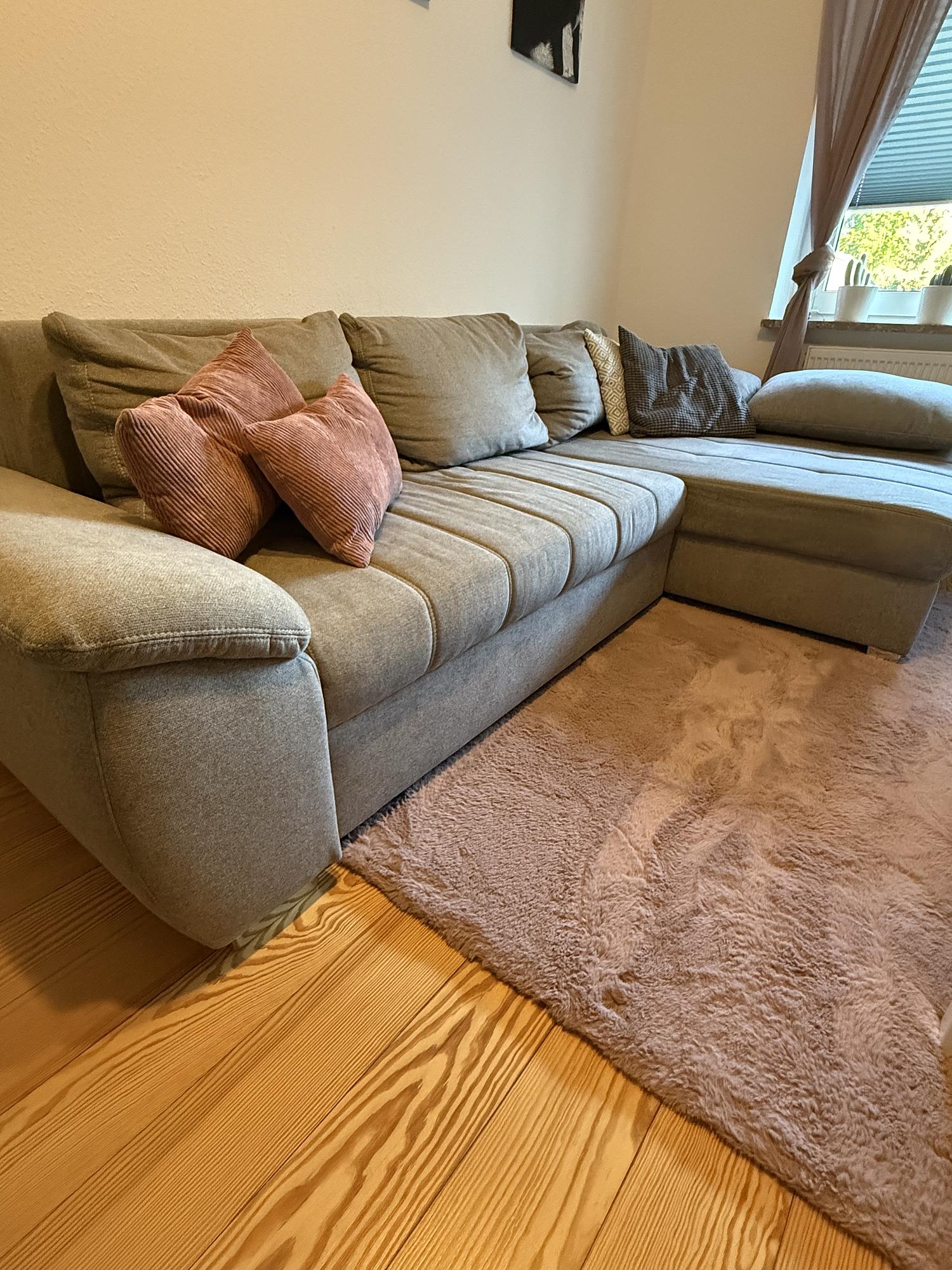 Ecksofa mit Schlaffunktion und Bettkasten 0