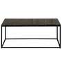 Couchtisch Marmor Dekor Metalll Schwarz 0
