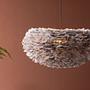 Nicola  Pendant Light  Artificial Feather  Black/Grey  X-Large 4