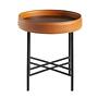 Side Table Leather Brown 5