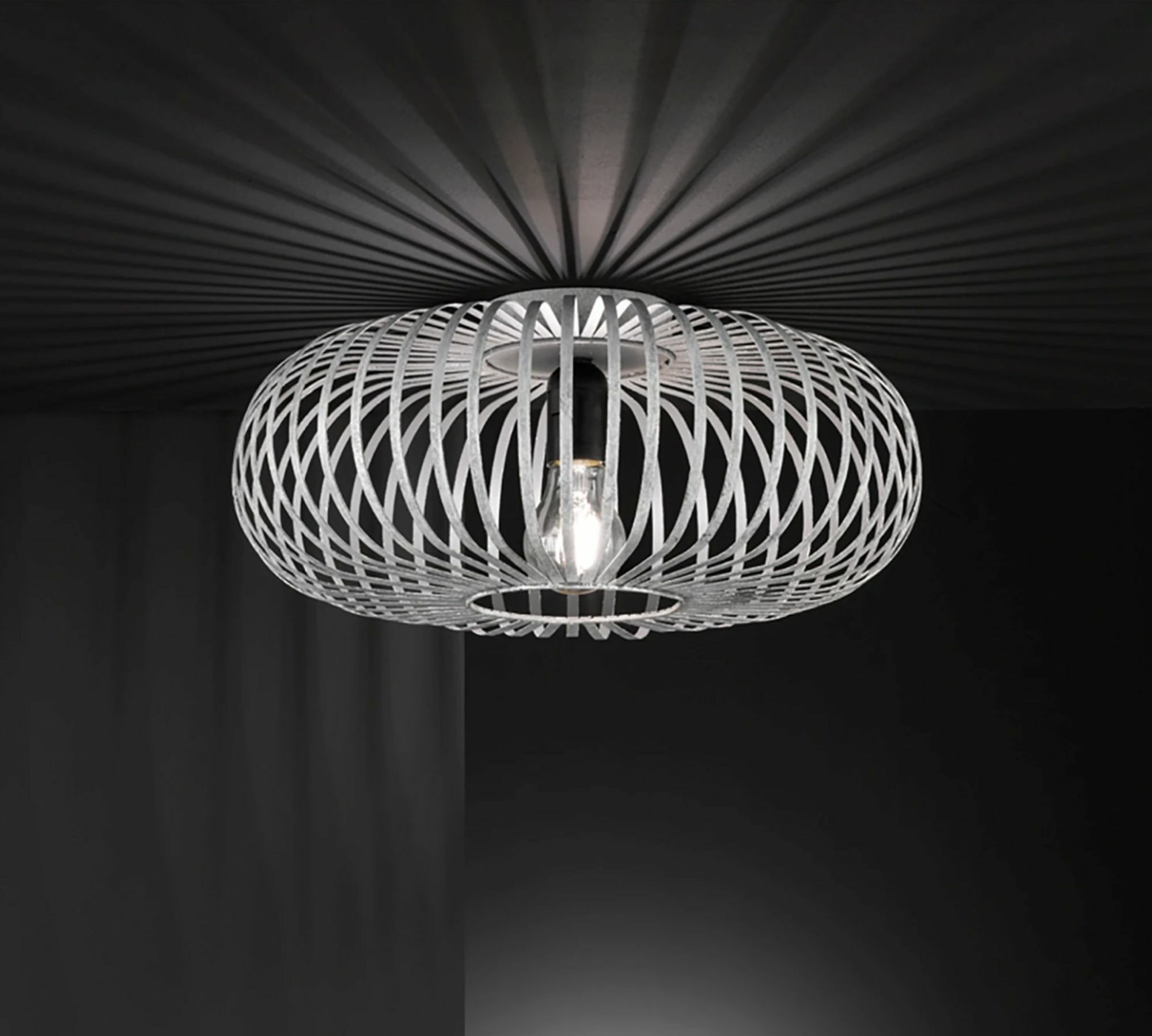 Deckenleuchte Metall Silber 2