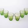 Glassware Set Green 1980s 3