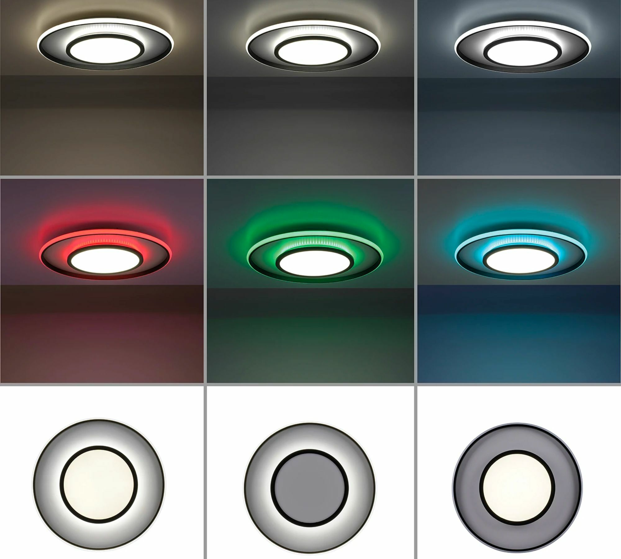 LED ceiling light 1-flame plastic metal 9