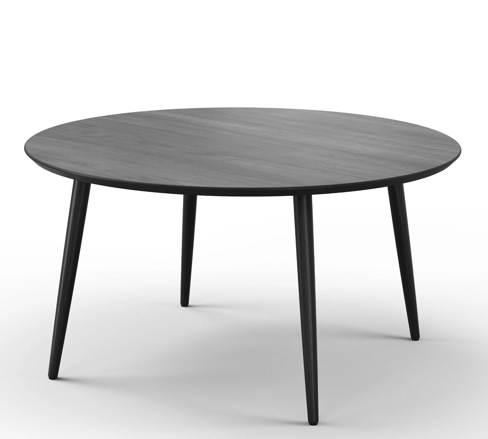 Hubert Couchtisch Holz Schwarz  Ø 90cm  0