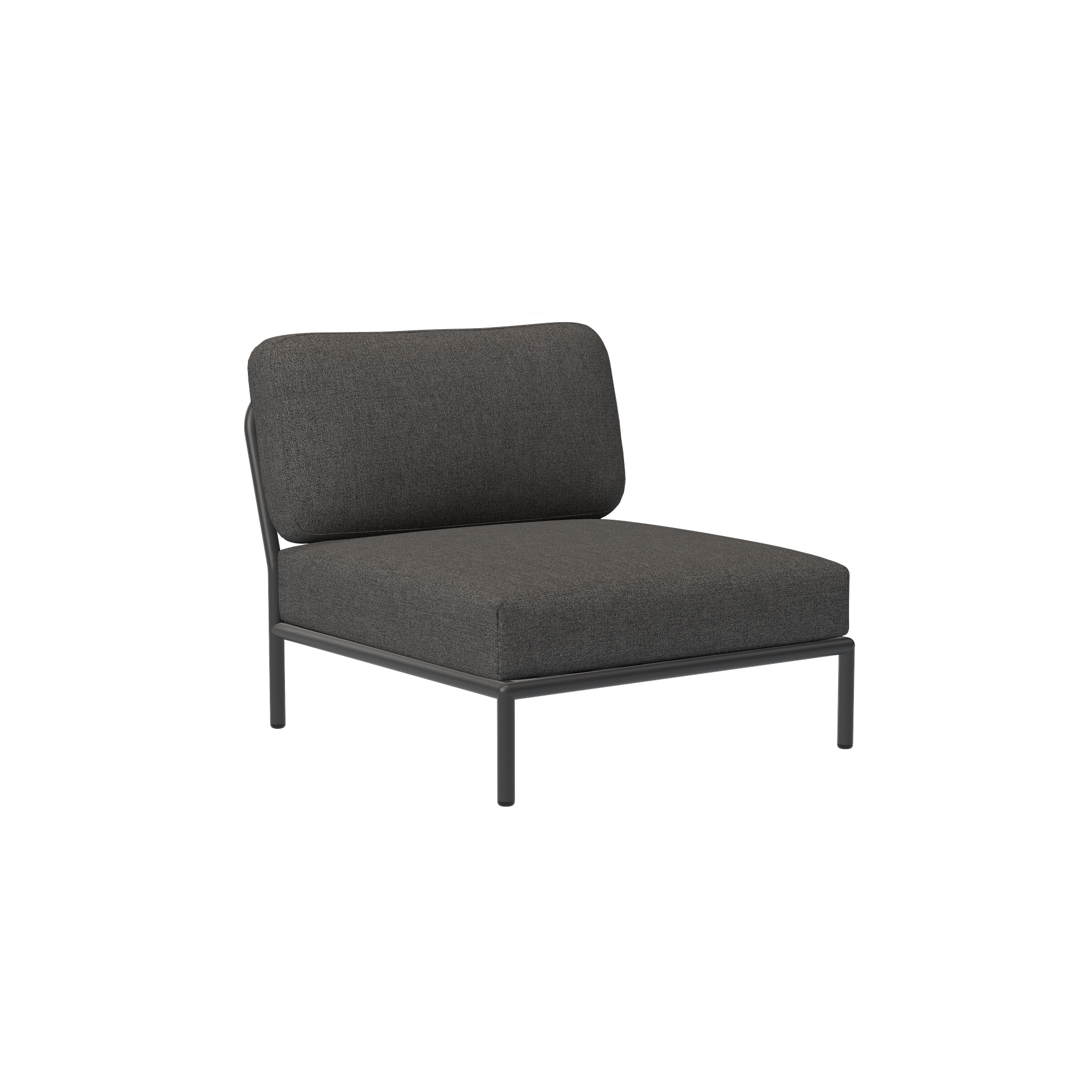 LEVEL Sessel Dunkelgrau mit dunkelgrauem Rahmen 0