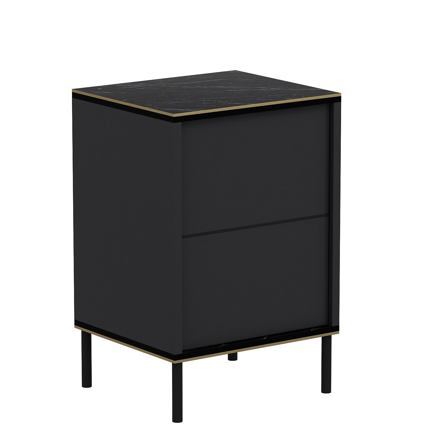 Imaj Nightstand Wood Veneer Anthracite 8