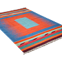 Kilim Gashgai Teppich Blau Orange 2