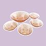 5x Vintage Obstschale Pressglas Rosa 1930er Jahre 0