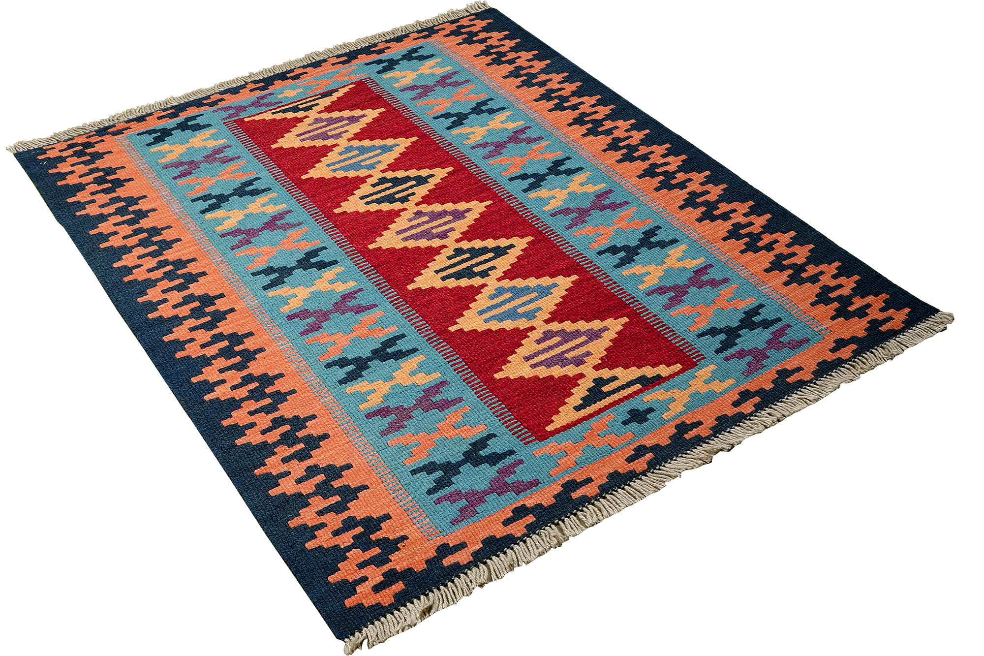 Kilim Gashgai Teppich Mehrfarbig 2