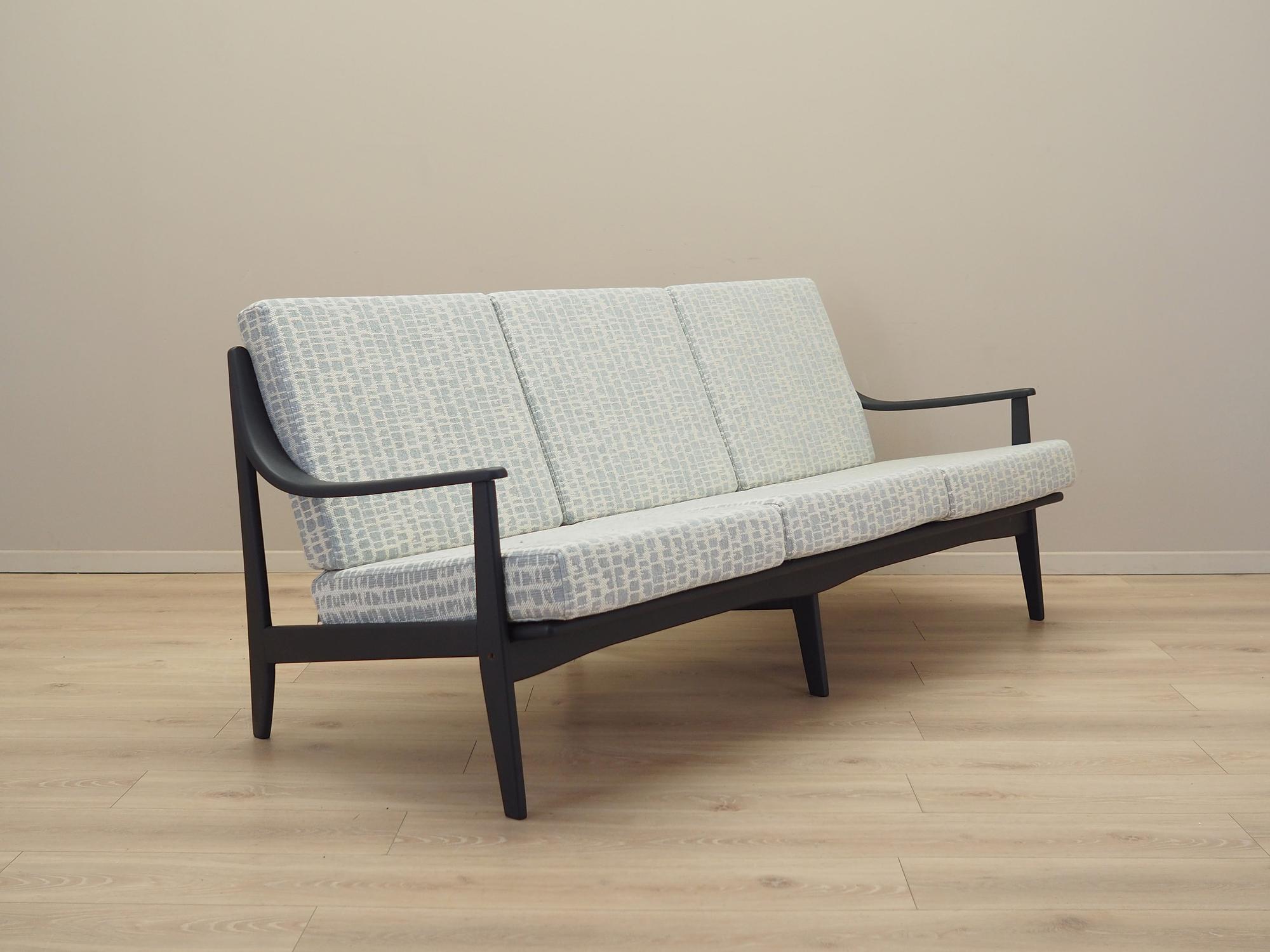 3-Sitzer Sofa Grau 1960er Jahre 7