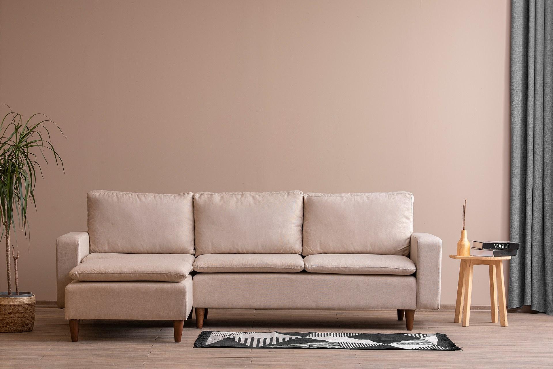 Lungo Ecksofa Creme 4