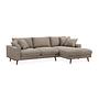 Corner Sofa Harper 3-Seater Right Light Brown 5