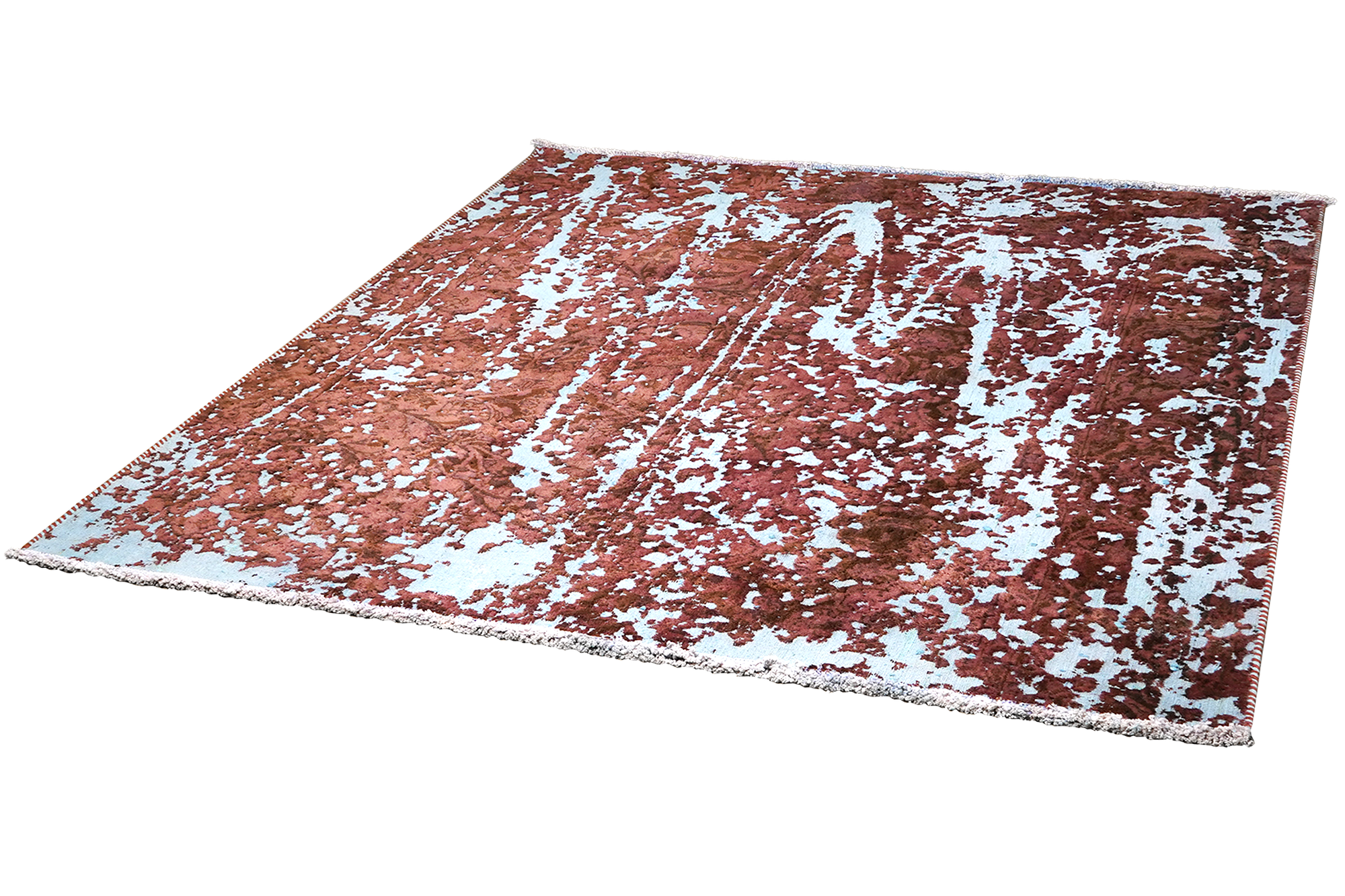 Vintage rug wool multicolored 3