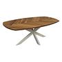 Fishbone Couchtisch Eiche Metall 2