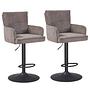 Moroya Barstuhl 2er-Set Taupe 0