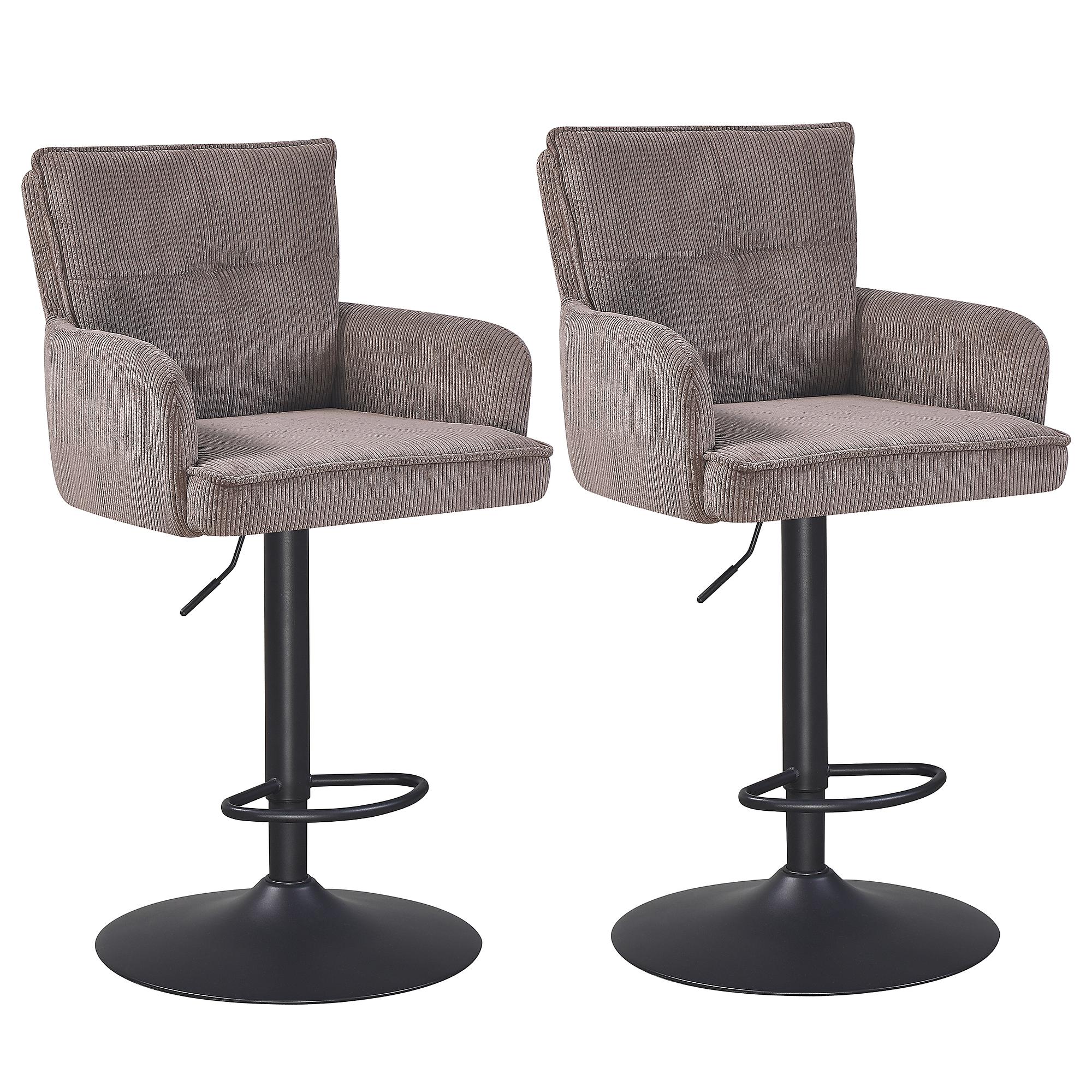 Moroya Barstuhl 2er-Set Taupe 0