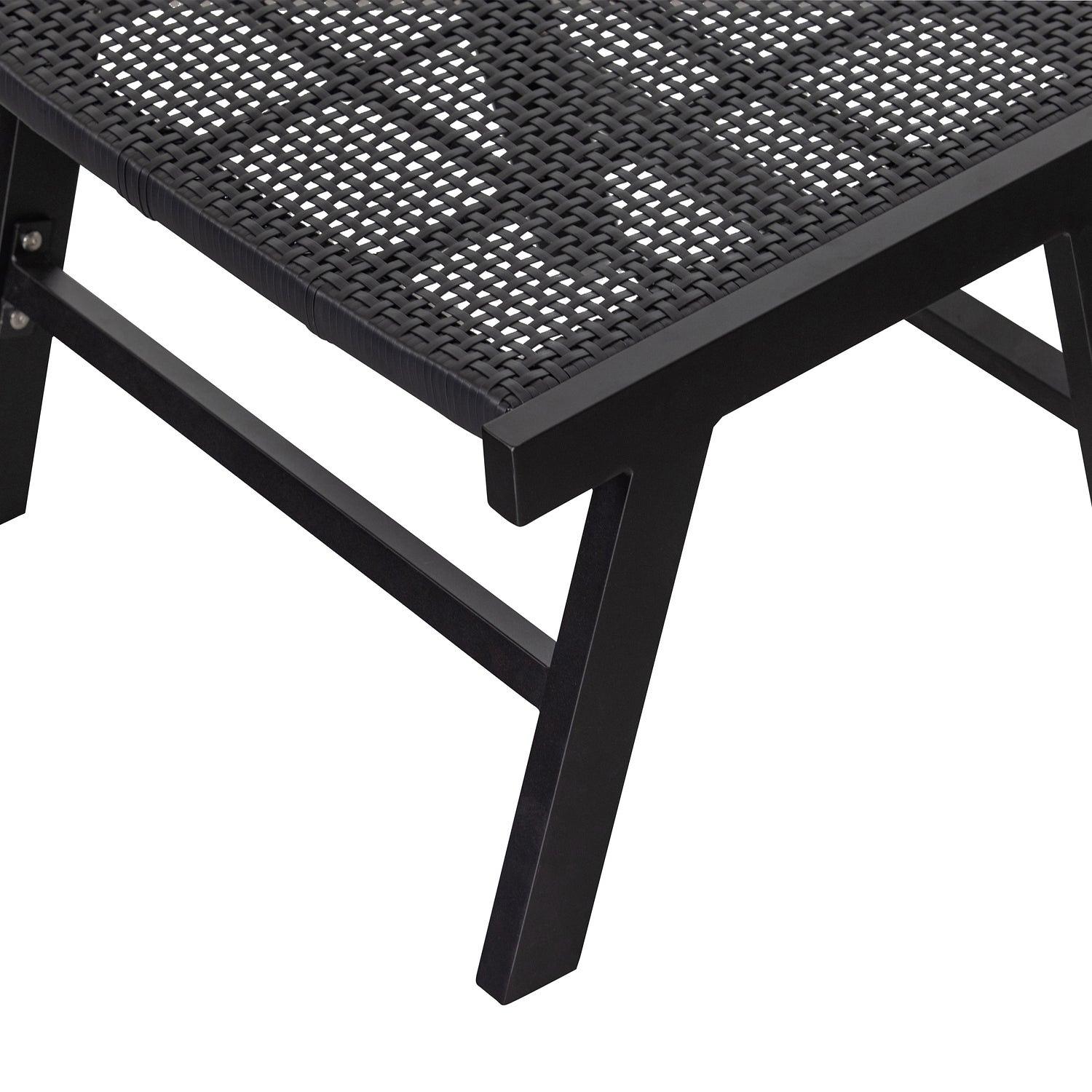 Puk Garten Hocker Aluminium Schwarz 5