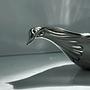 Vintage Schale Metall Silber 1970er Jahre 4