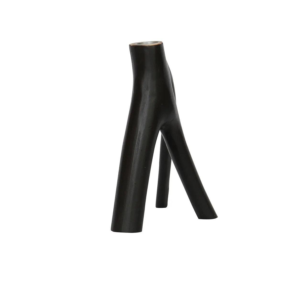 Triple Twig Kerzenhalter Schwarz 8