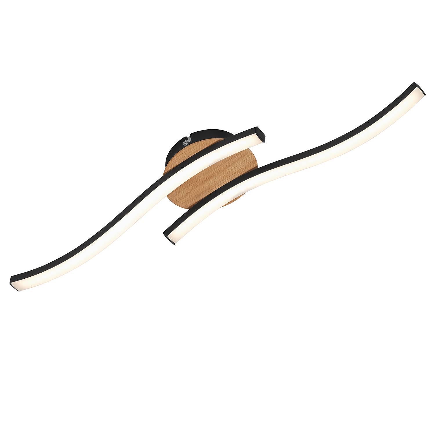 Go LED ceiling light polycarbonate iron 2-light 1