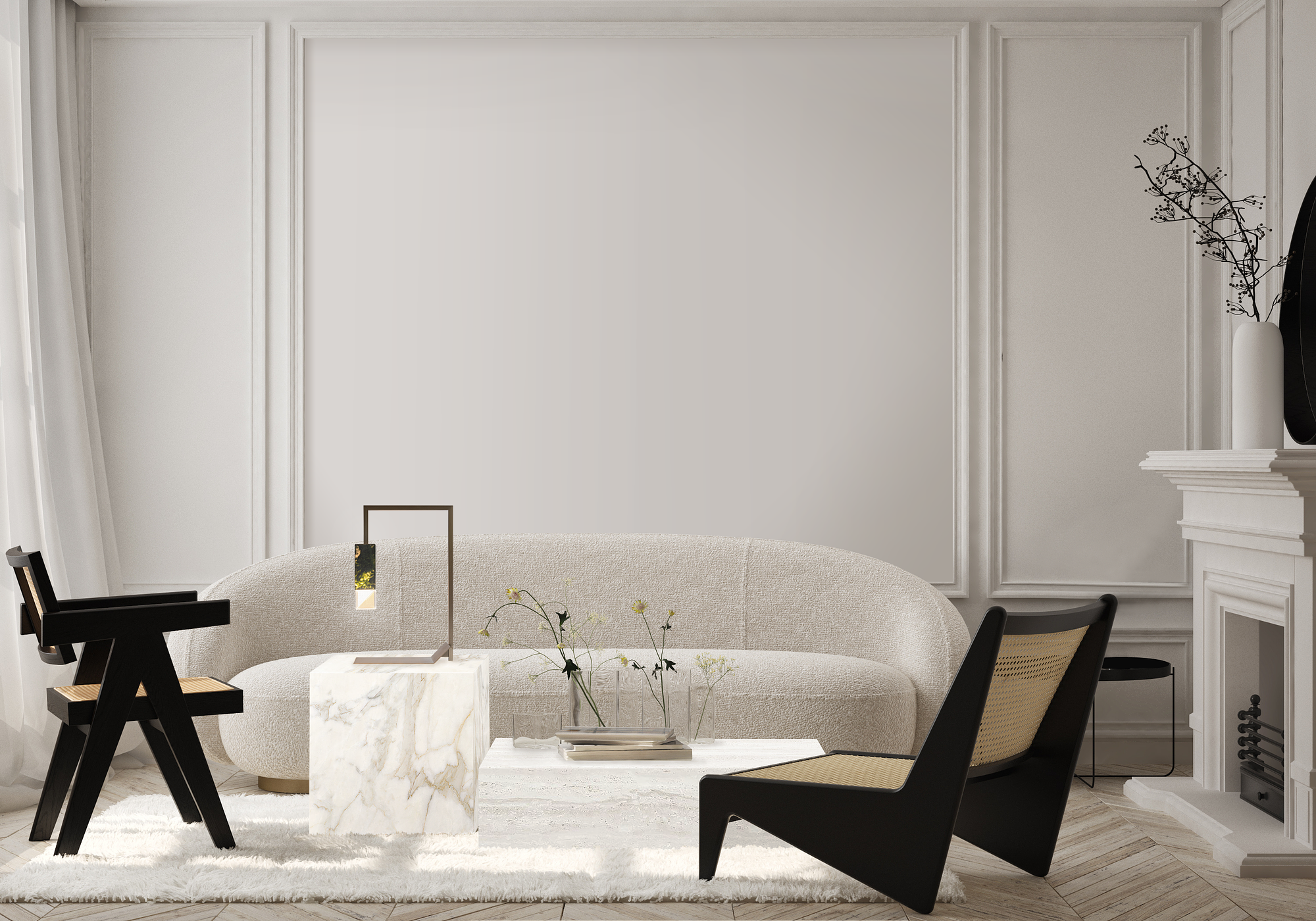 Coffee table Low Travertine Cream 7