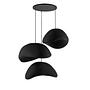 3-Flammig Wabi Sabi Stonefades Pendelleuchte Schwarz 6