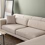 Modernes Sofa Récamiere Rechts Beige 2