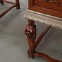 Vintage Schreibtisch Holz Braun 1950er Jahre 13