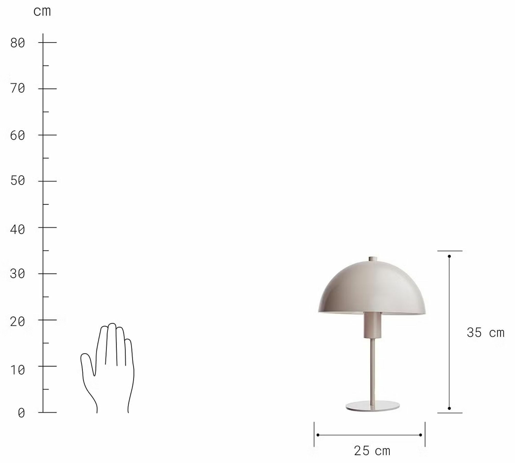 Table lamp Iron Beige 4