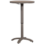 Jeppe Stehtisch Höhenverstellbar Aluminium Braun 3