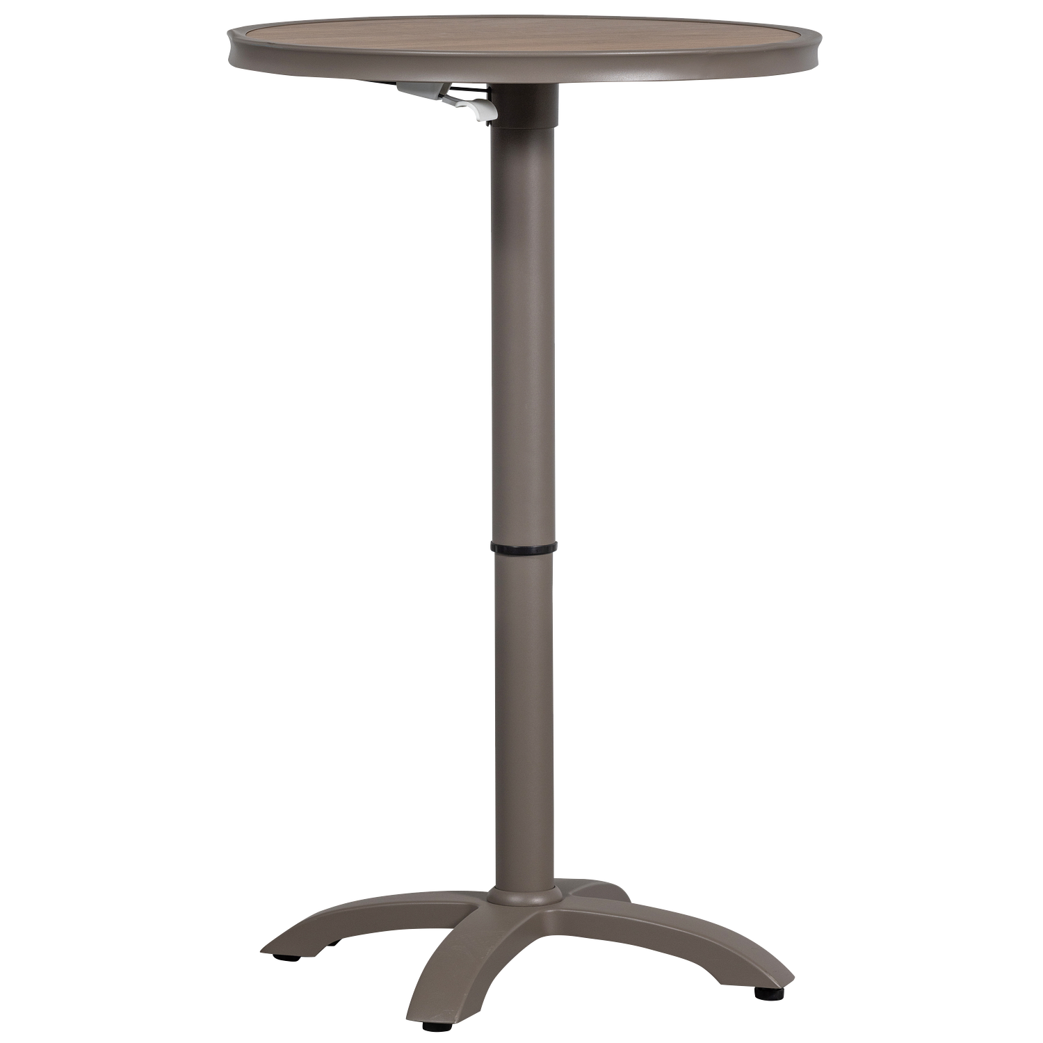 Jeppe Stehtisch Höhenverstellbar Aluminium Braun 3