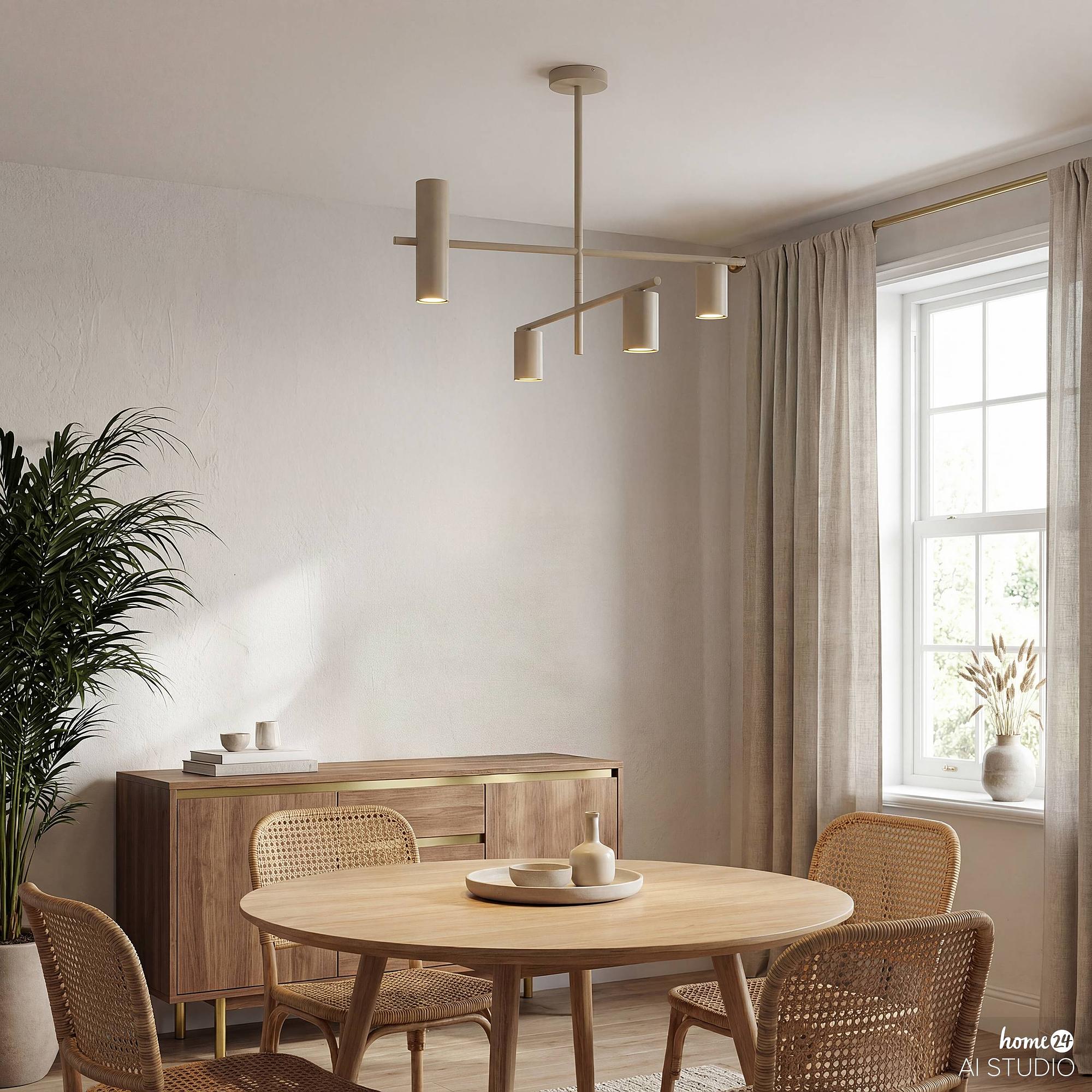 Ceiling light HOVIA 5-Light Cross arm Iron 2