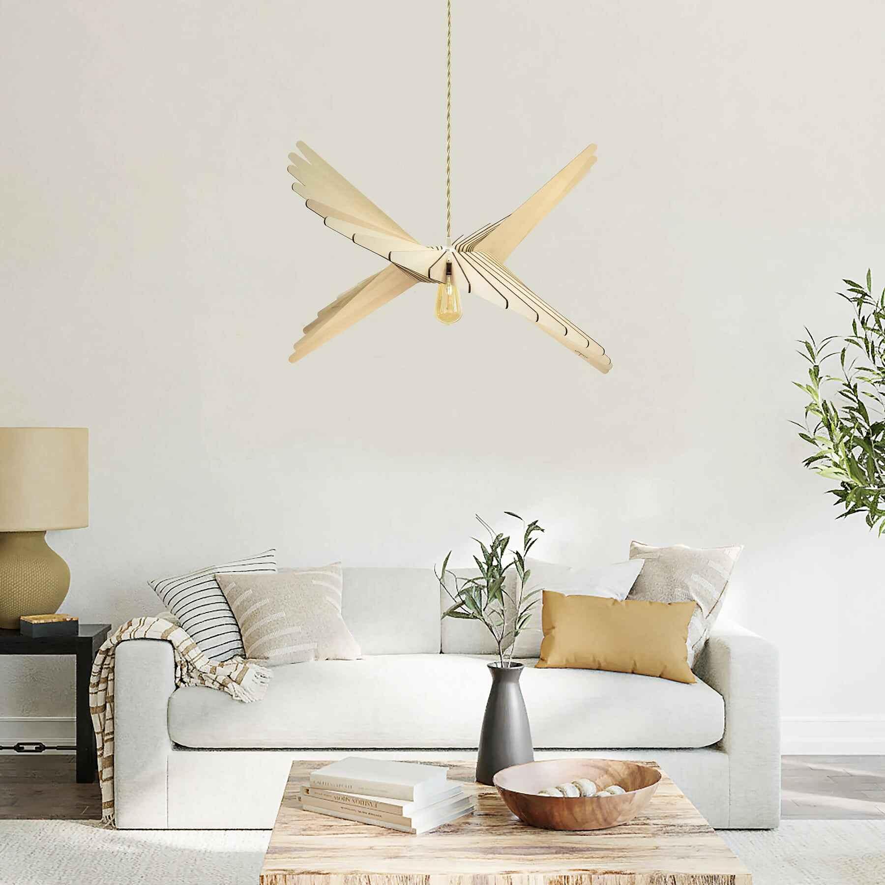 Albatros Pendant Lamp Wood 100cm 6