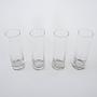 Glass set Hollywood Regency style 1970s 4