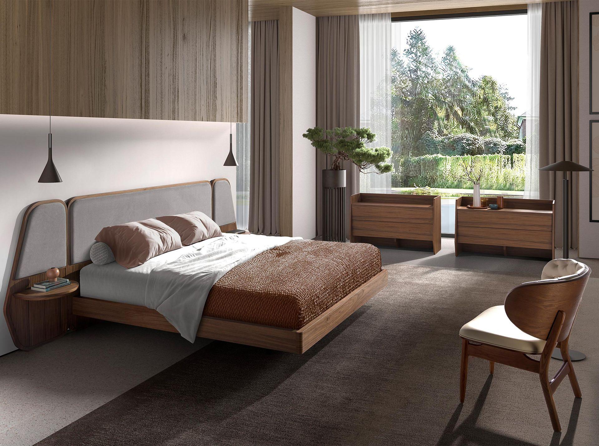 Sessel aus Kunstleder in Sand und Walnuss 5141 3