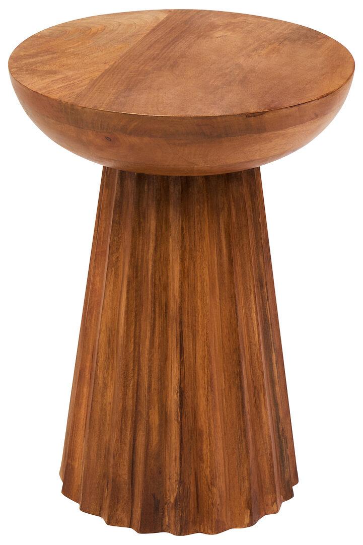 Walsa Natur Mango Holz Geschnitzt Ridge Beistelltisch
 1