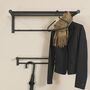 Wandgarderobe Metall Schwarz 2