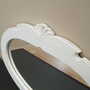 Vintage Mirror Pine White 1960s 4