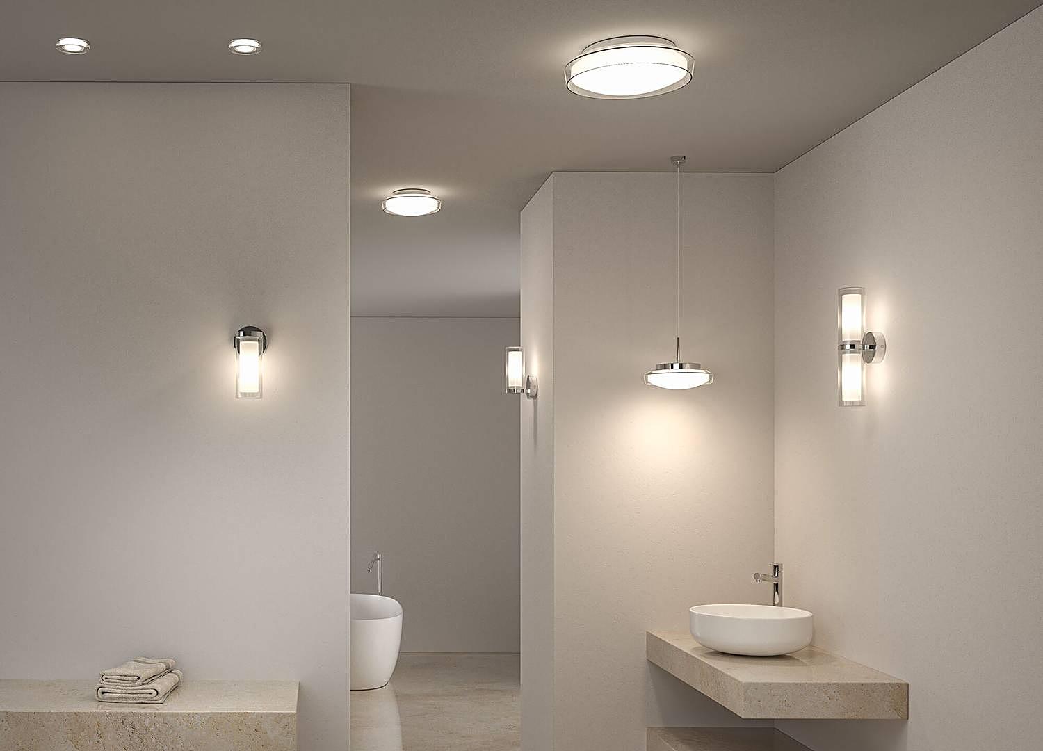 Wandleuchte Luena Chrom Klarglas Silber Weiß 2