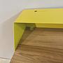 PS 04 Secretary Desk Oak Steel Lemon Yellow Signal White 6