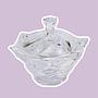 Vintage Bonbonniere mit Deckel Italien Glas 1