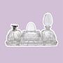 Vintage Art Deco Bad Set Kristall 1930er Jahre 7